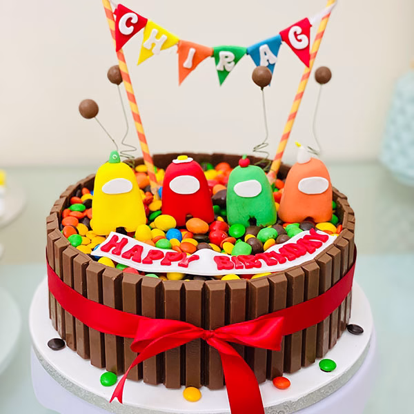 Among Us with KitKat Cake