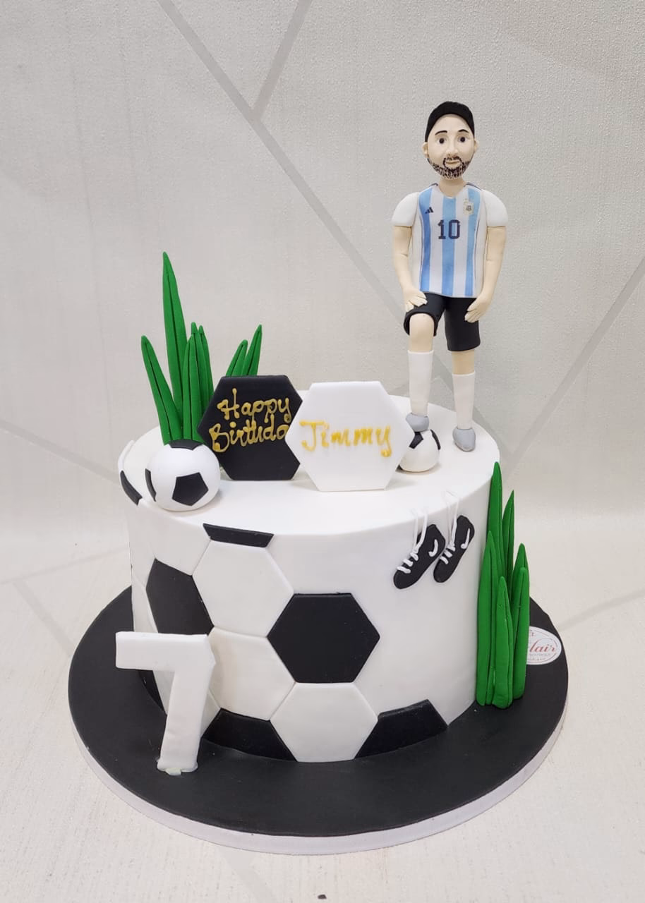 1-Tier Messi Football Cake