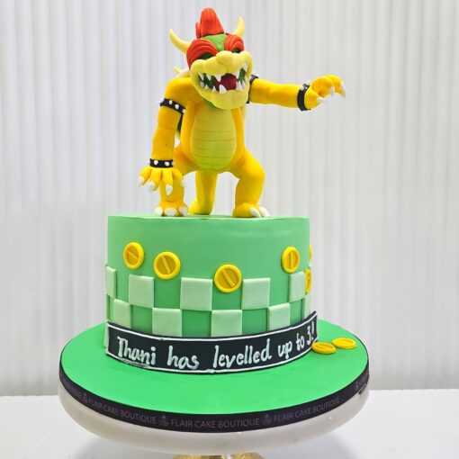 1-Tier Bowser Cake