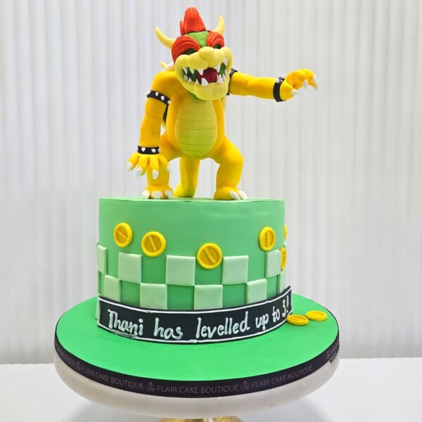 1-Tier Bowser Cake