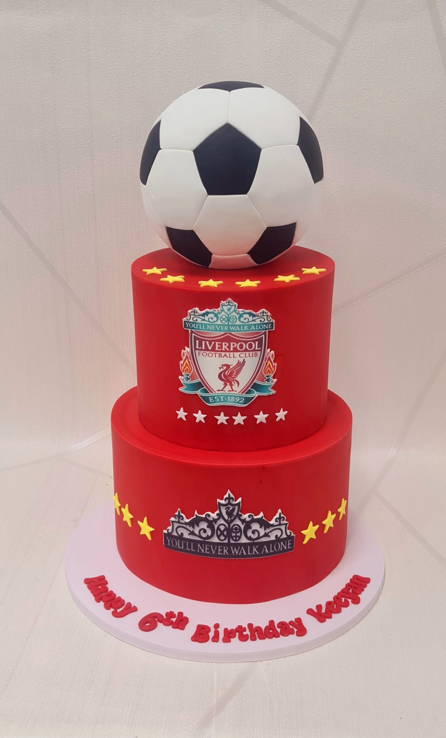 2-Tier Football Cake