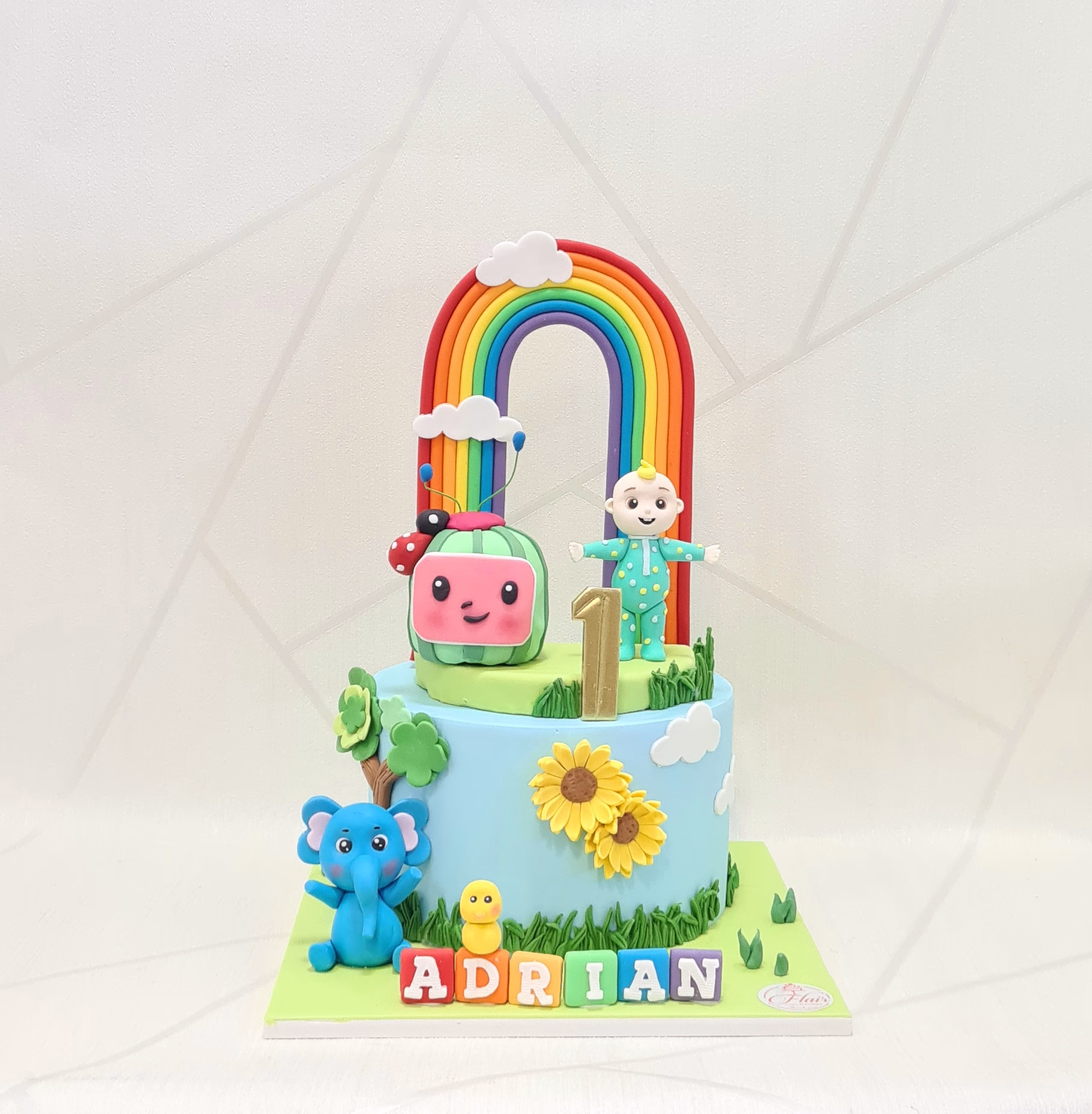 1-Tier Cocomelon Cake 2