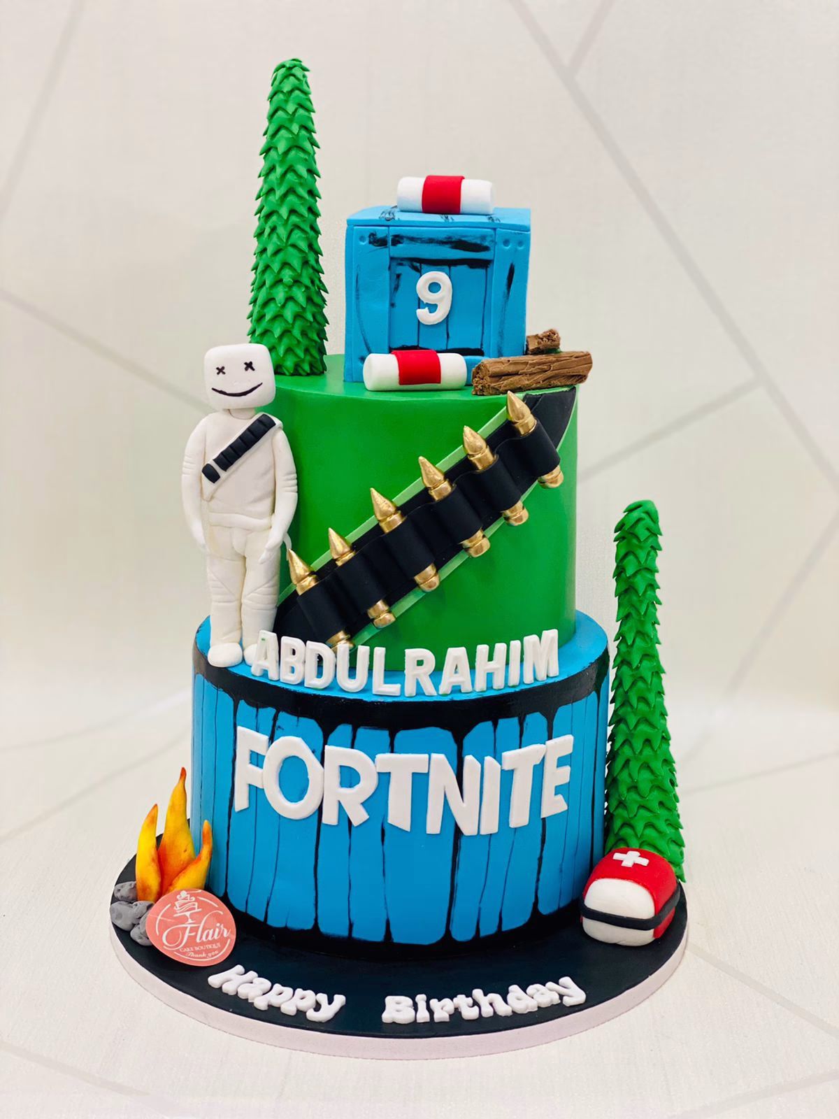 2-Tier Fortnite Cake 1