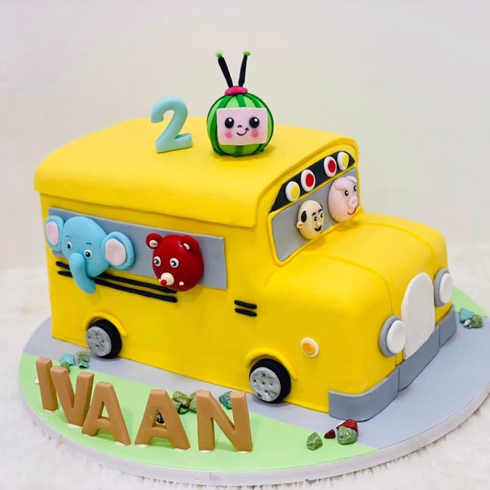 Cocomelon Bus Cake