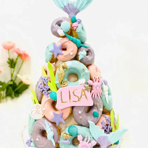 Mermaid Donut Tower