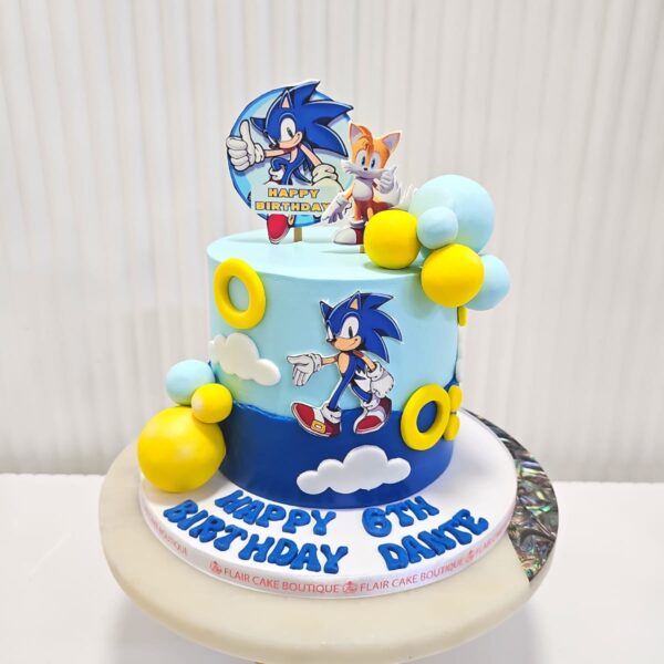 1-Tier Super Sonic Cake 7