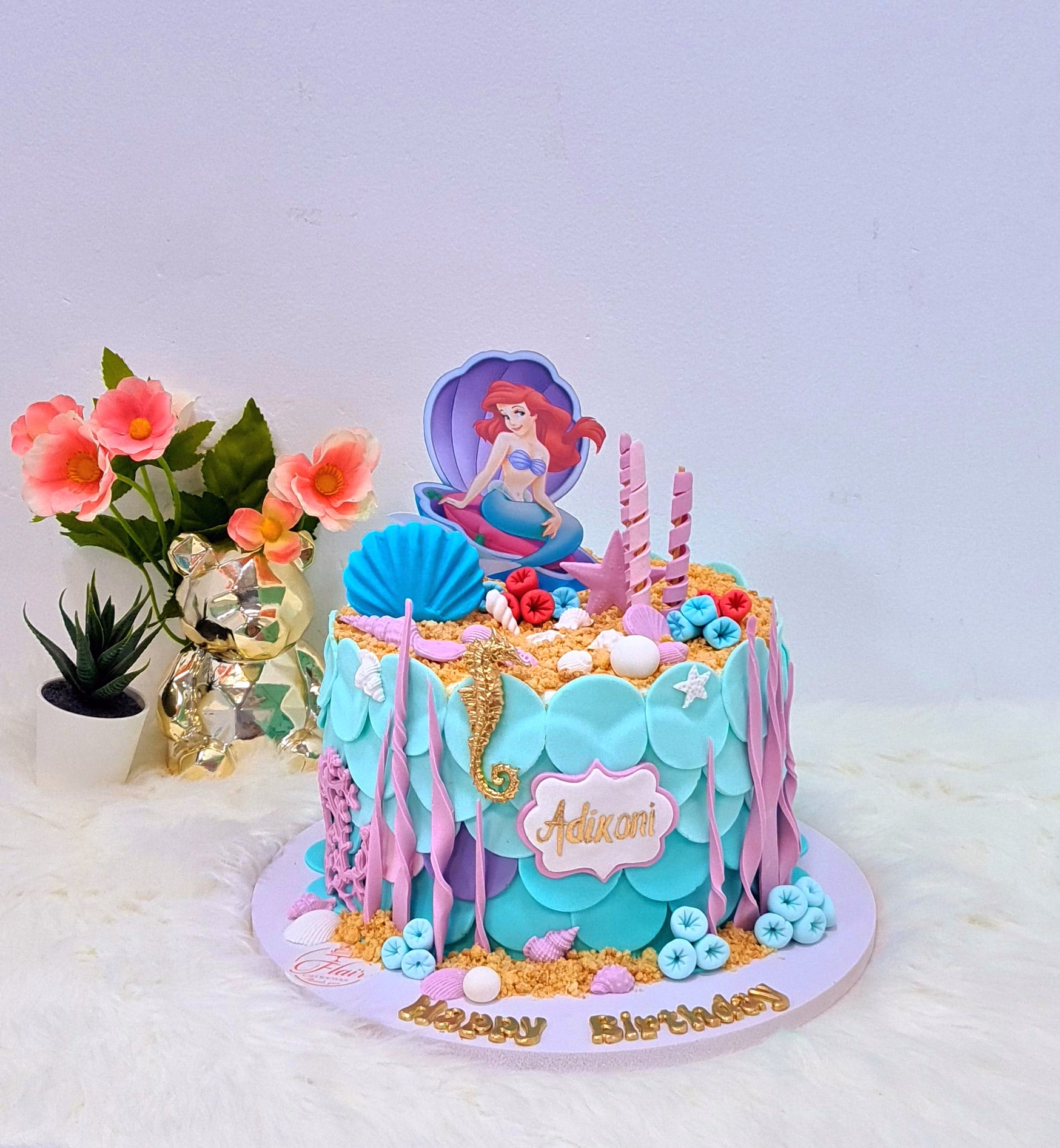 1-Tier Ariel Cake 3
