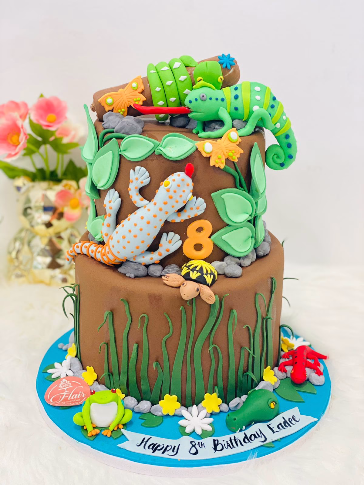 2-Tier Creepy Crawly Jungle Cake