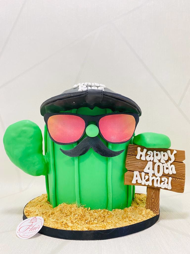 3D Cactus Cake