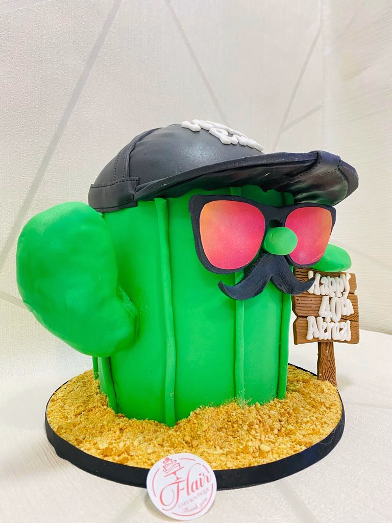 Alternative view of 3D Cactus Cake