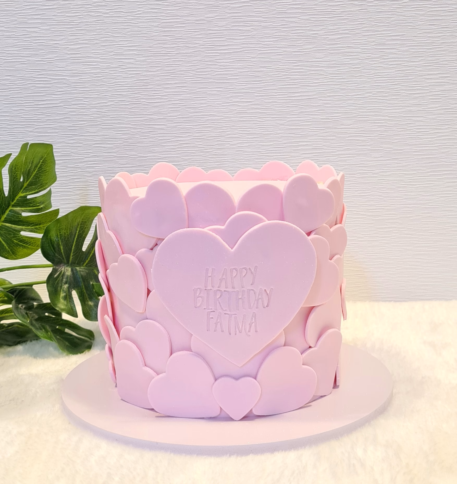 Heart Cake - Pink Heart Cake