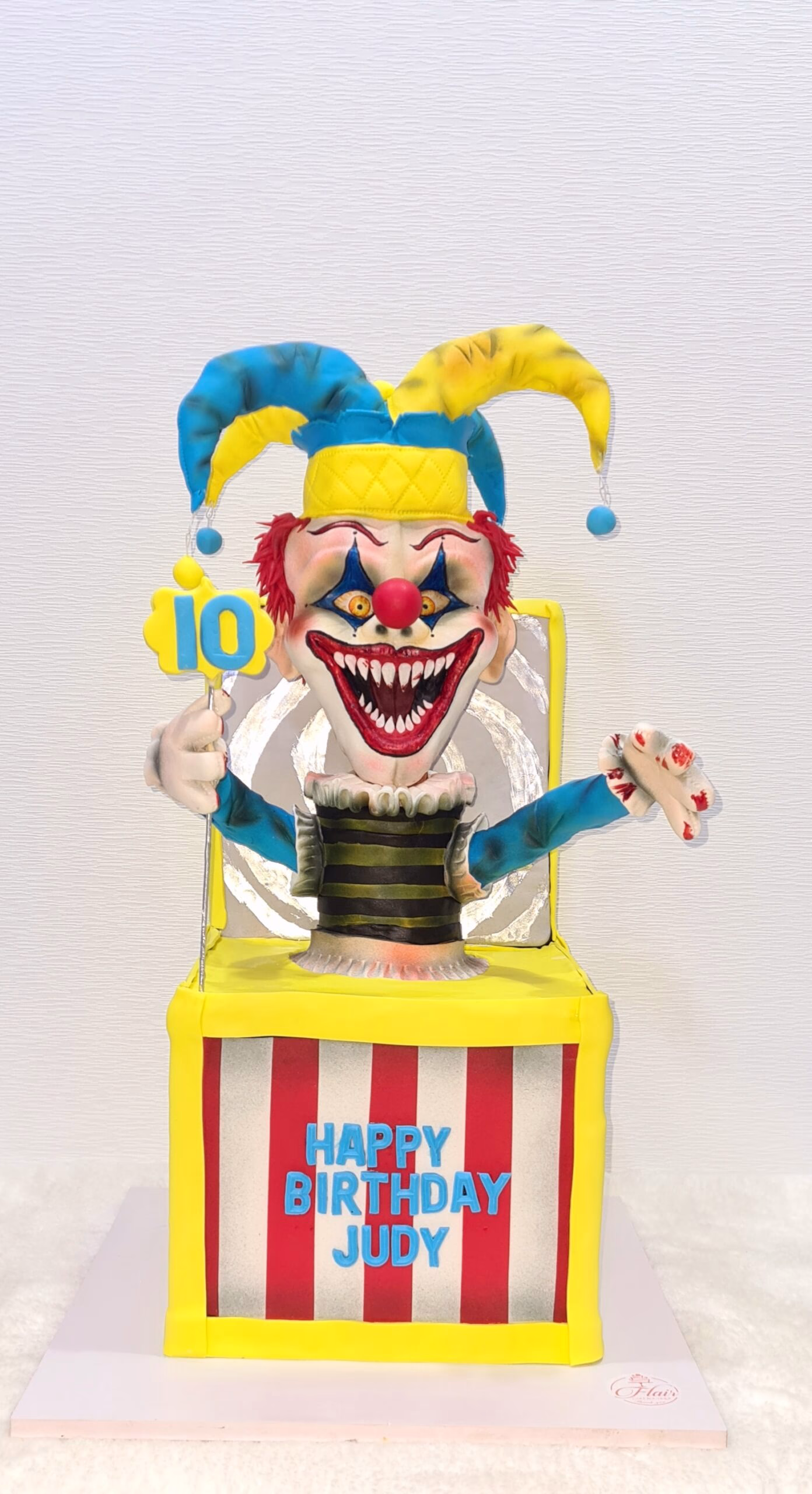 3D Jack In The Box Clown Cake