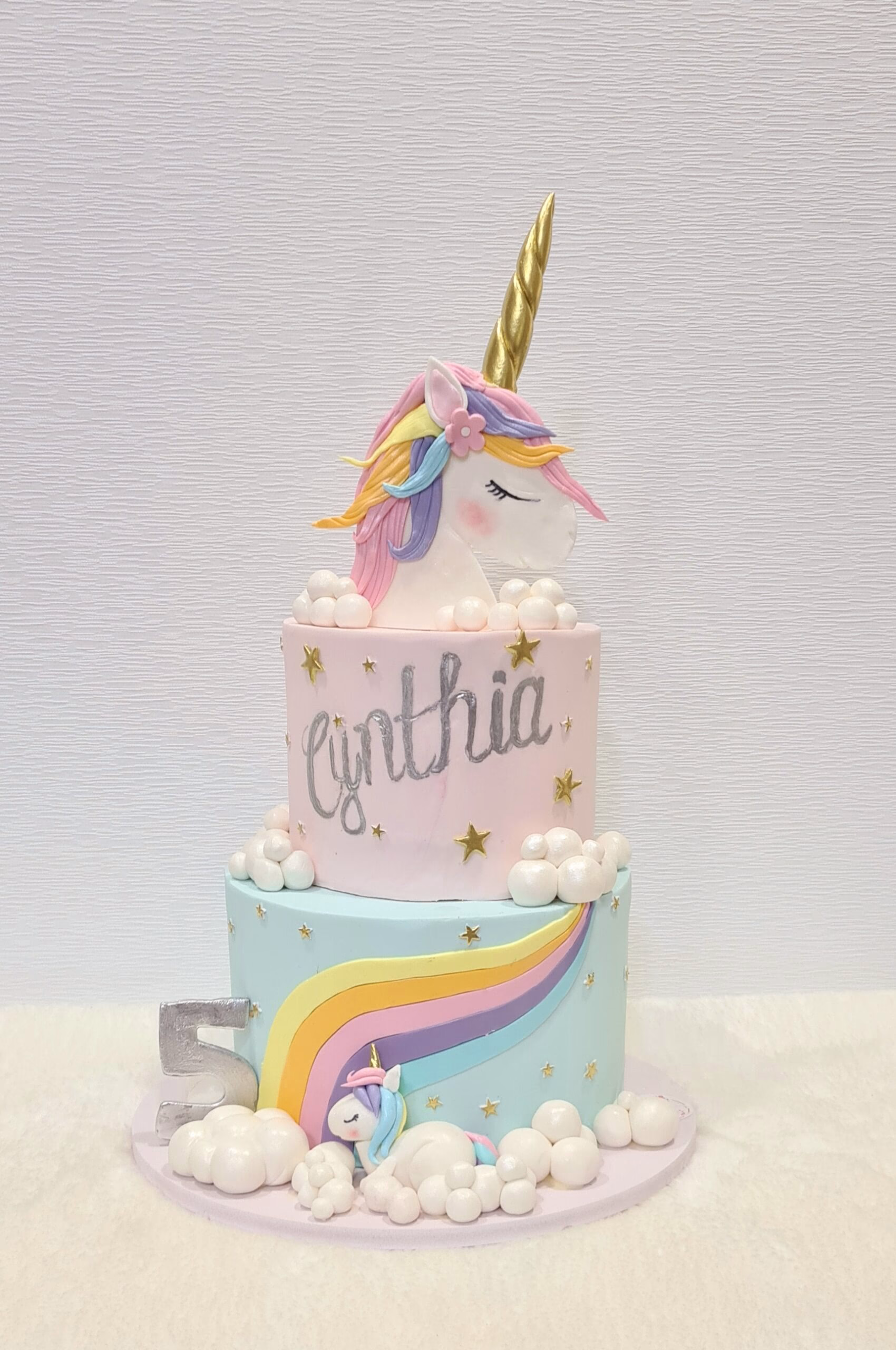 2-Tier Unicorn Cake 2