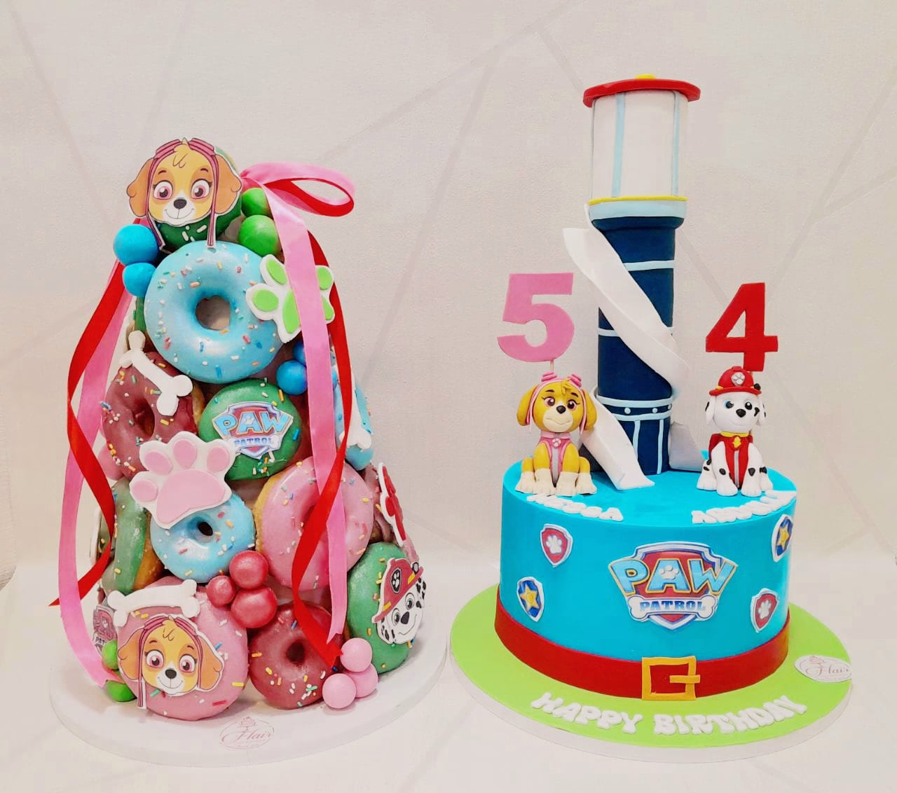 1-Tier Paw Patrol Cake & Donut Tower