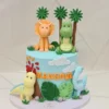 1-Tier Cute Dinosaur Cake 1