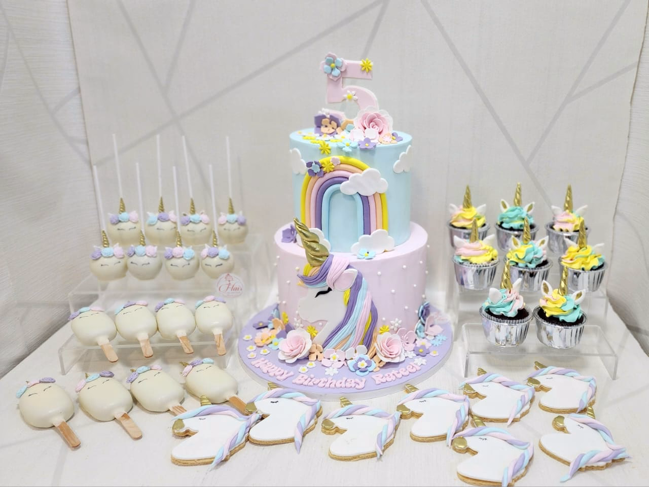 2-Tier Unicorn Birthday Setup