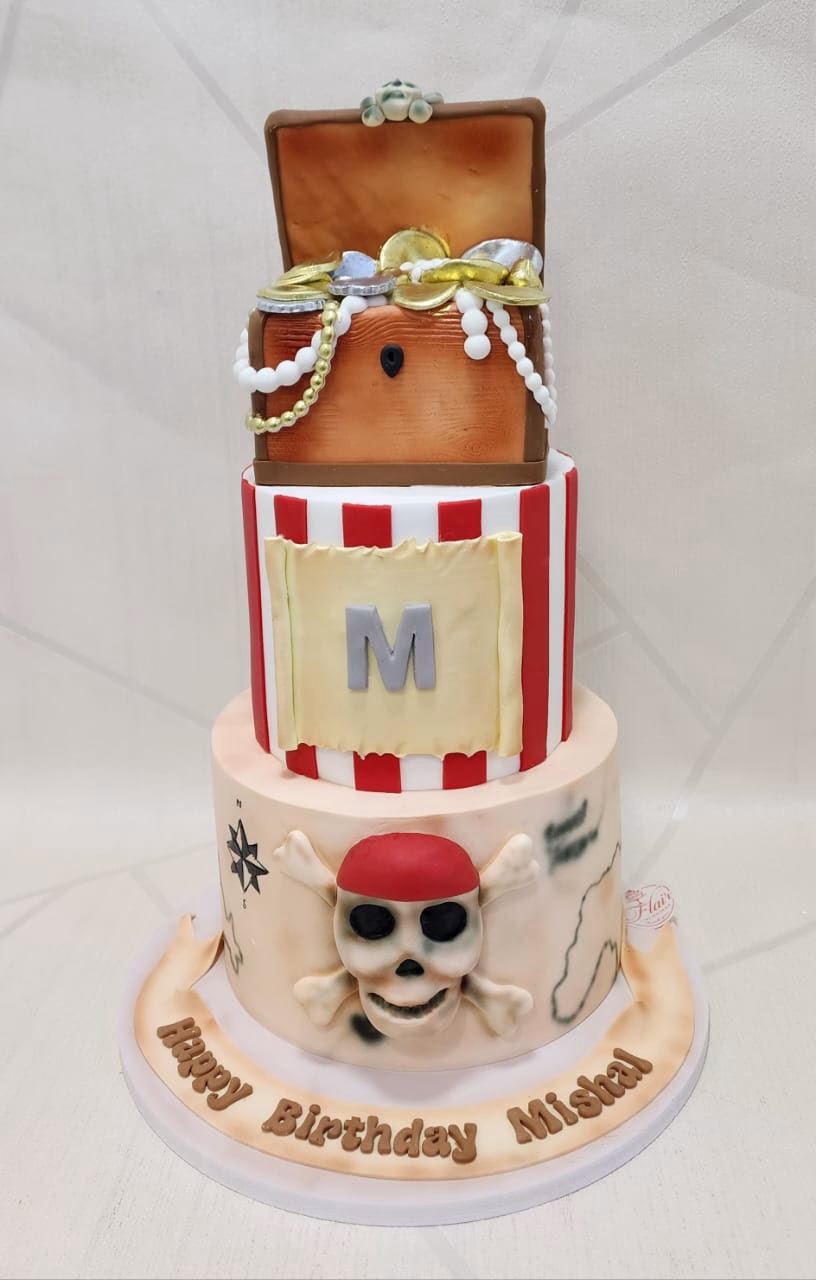 3-Tier Pirate Cake