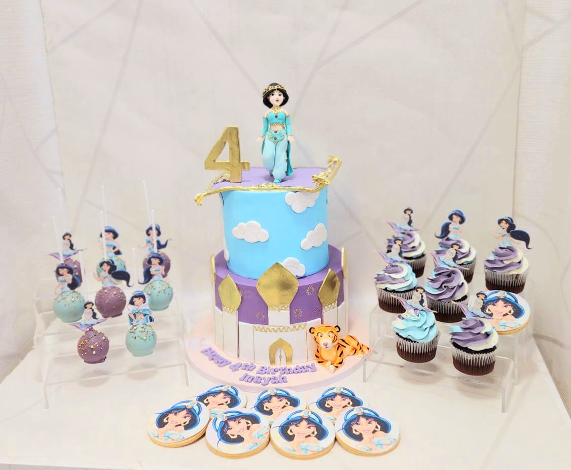 1-Tier Princess Jasmine Cake