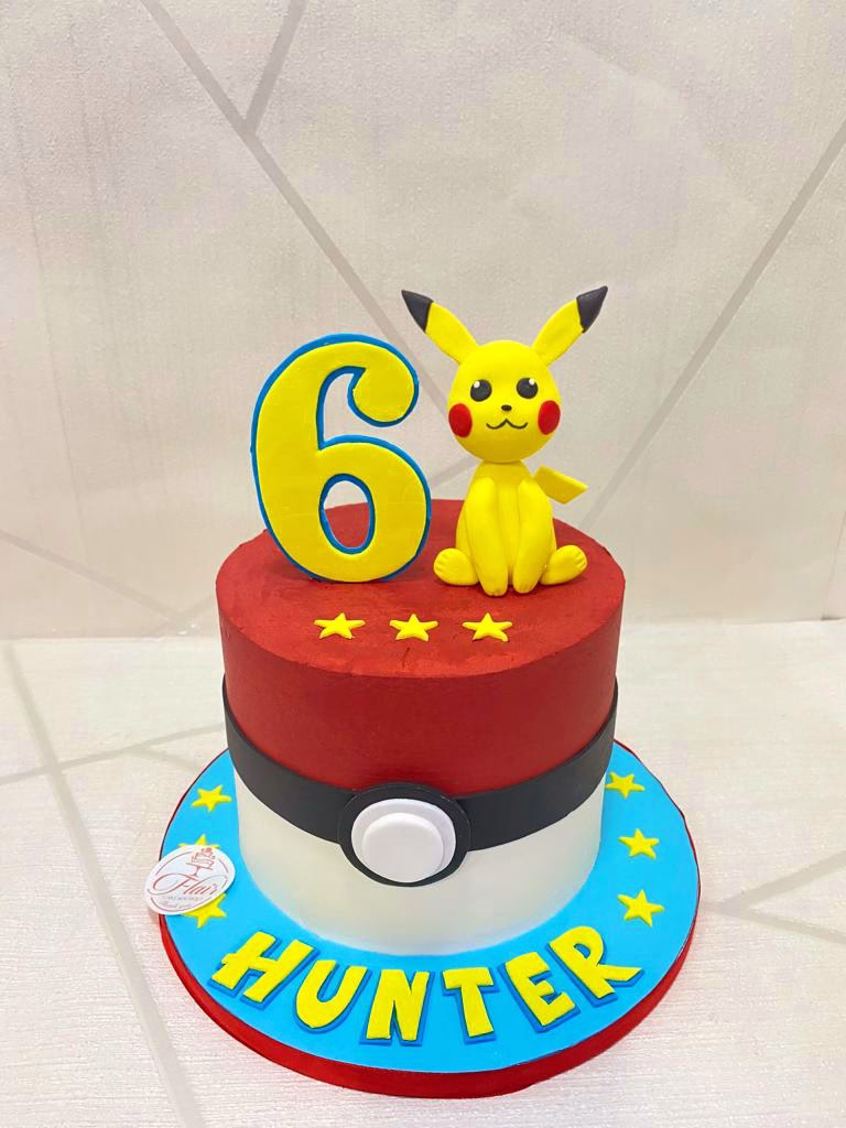 1-Tier Cute Pokemon Cake 1