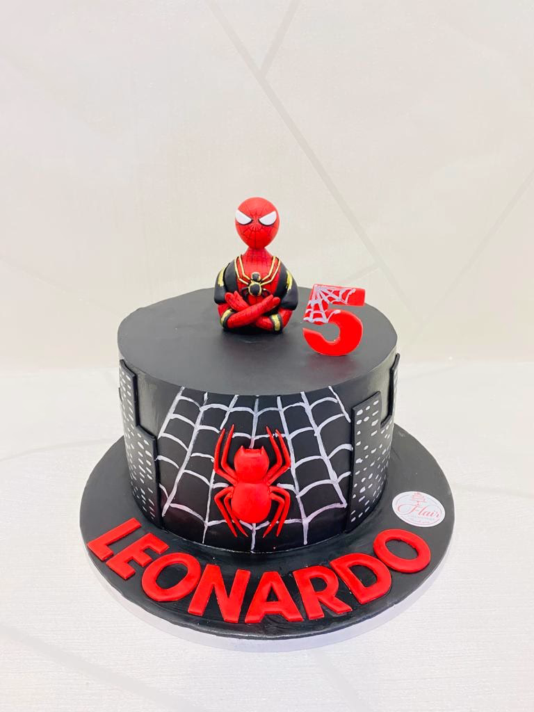 1-Tier Spiderman Cake 1