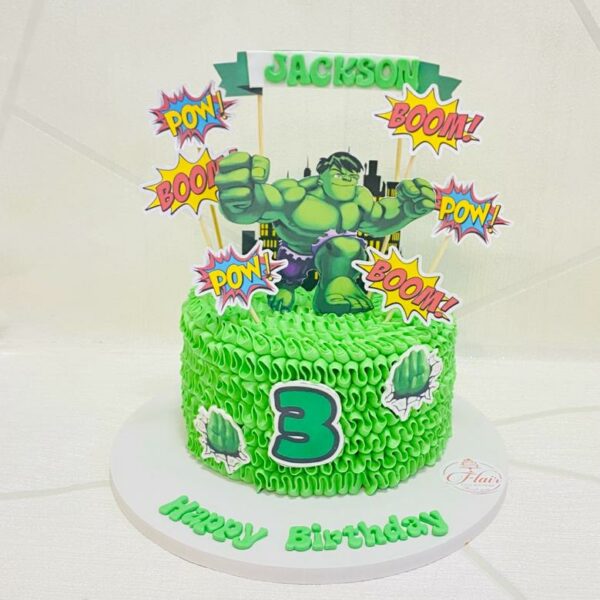 1-Tier Hulk Cake