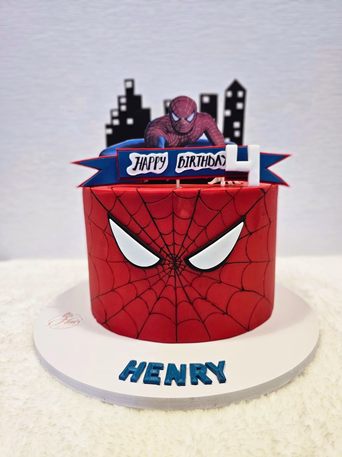 1-Tier Spiderman Cake 2