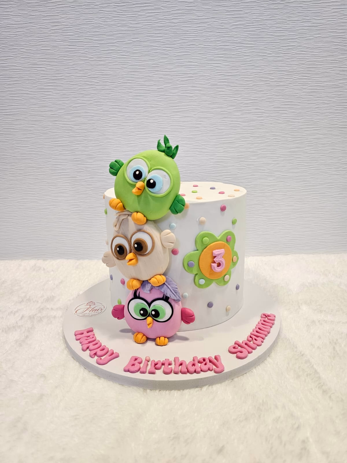 Cute Angry Birds Cake