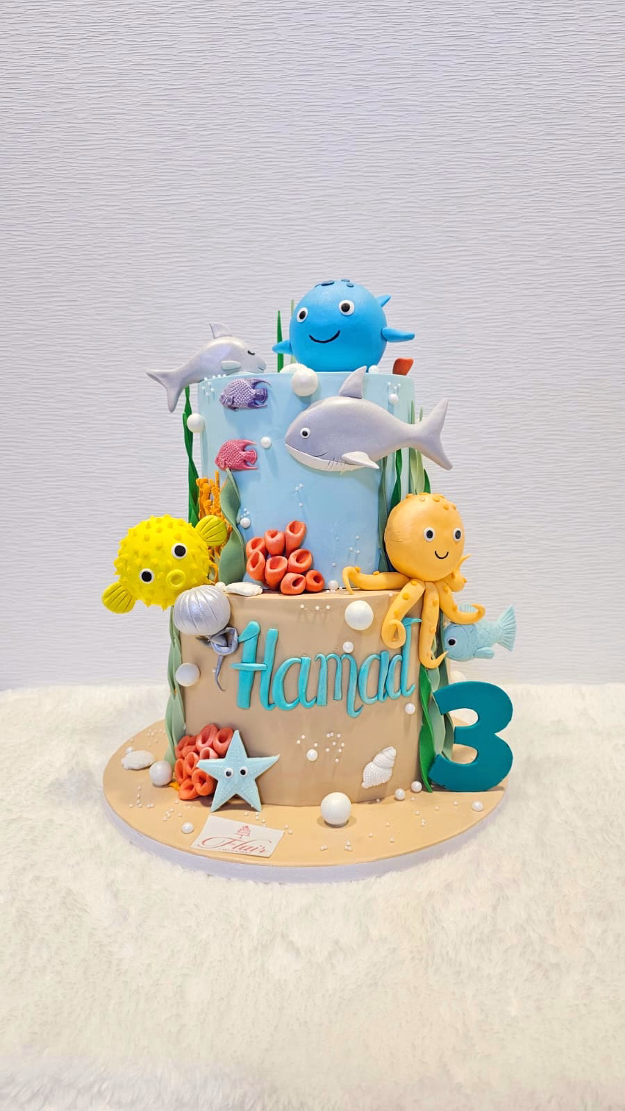 2-Tier Under The Sea Theme Cake