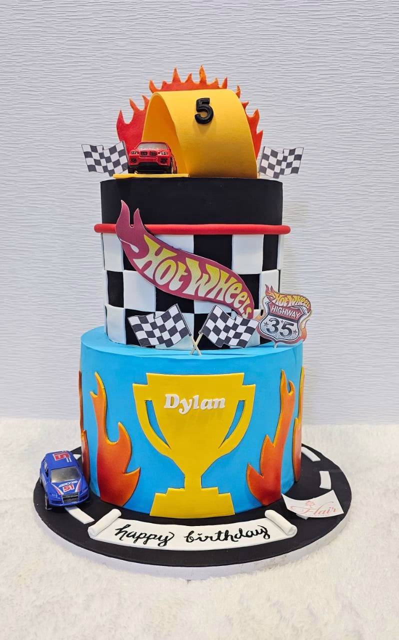 2-Tier Hot Wheels Cake