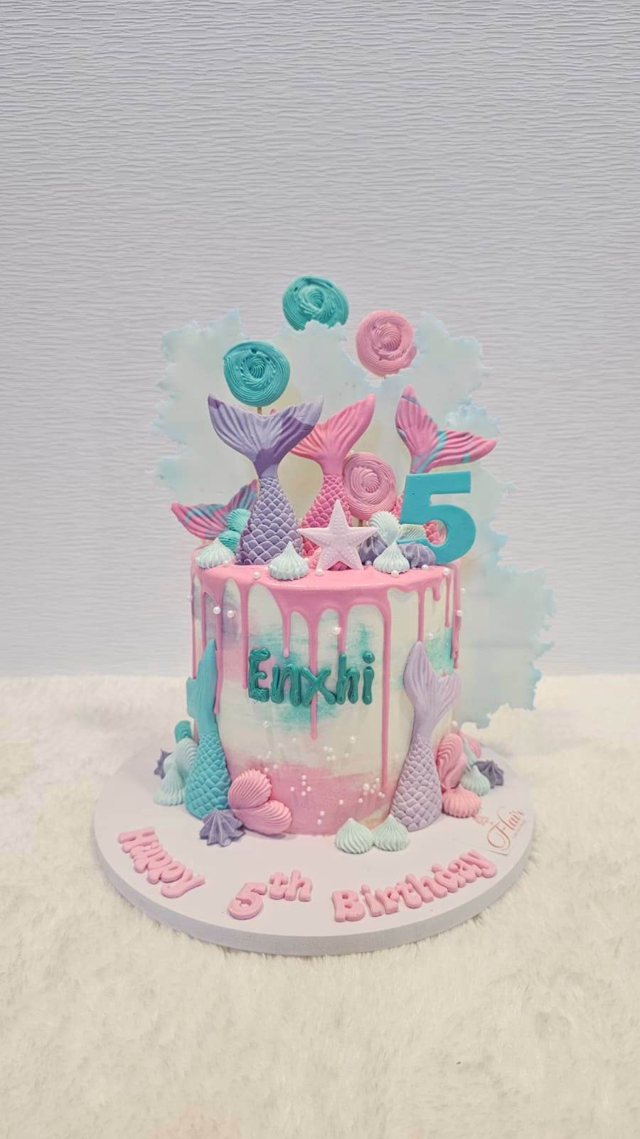1-Tier Mermaid Cake 4