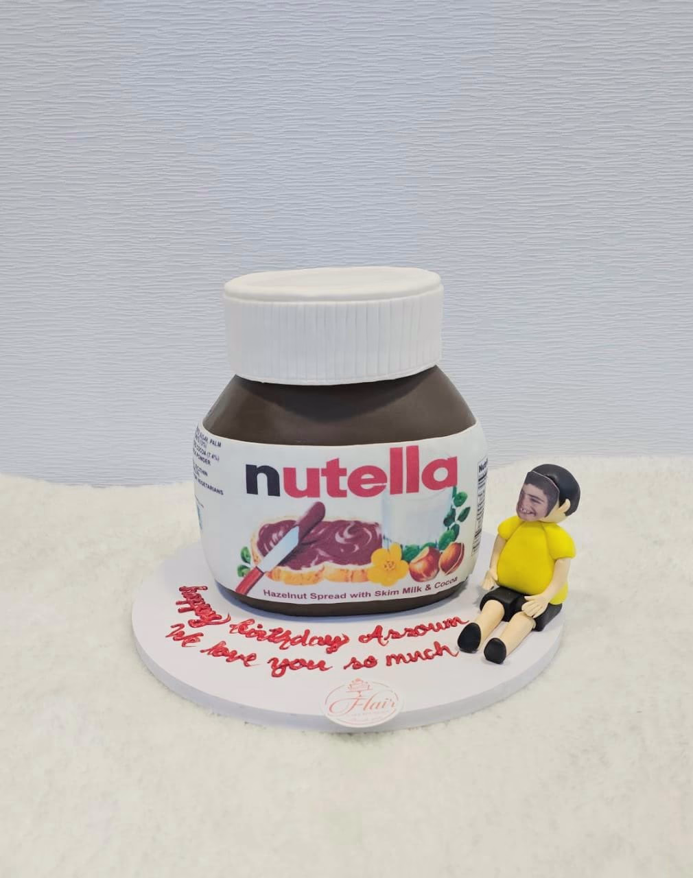 3D Nutella Jar Cake