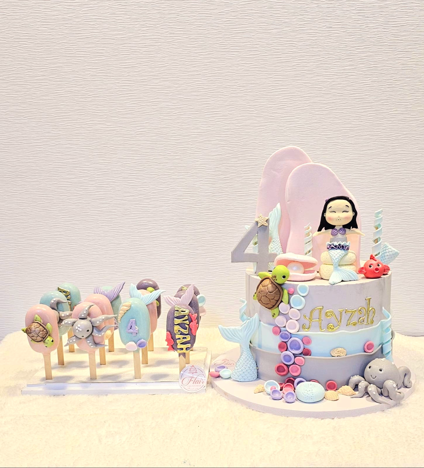 1-Tier Mermaid Cake 3