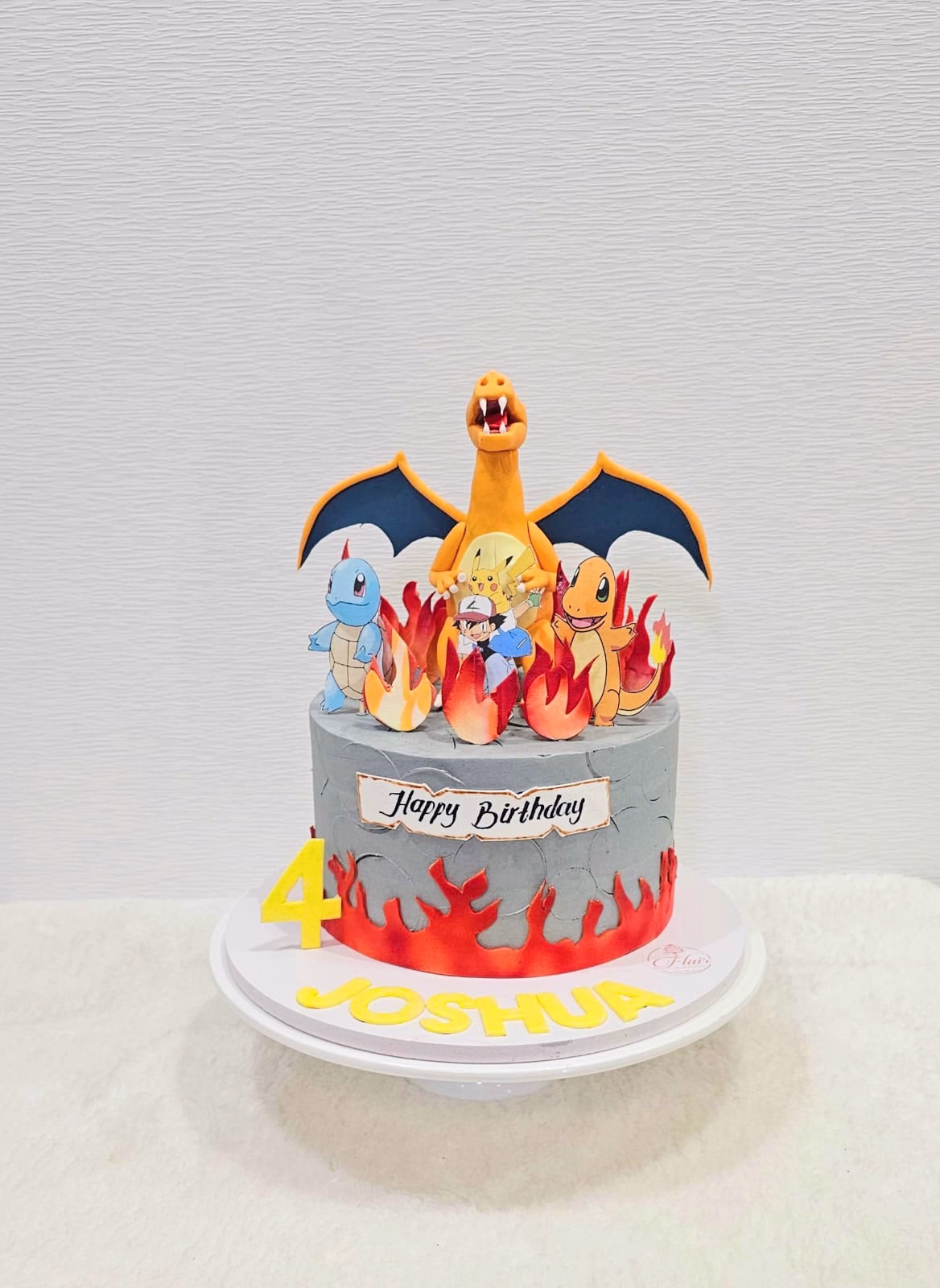 1-Tier Charizard Pokemon Cake