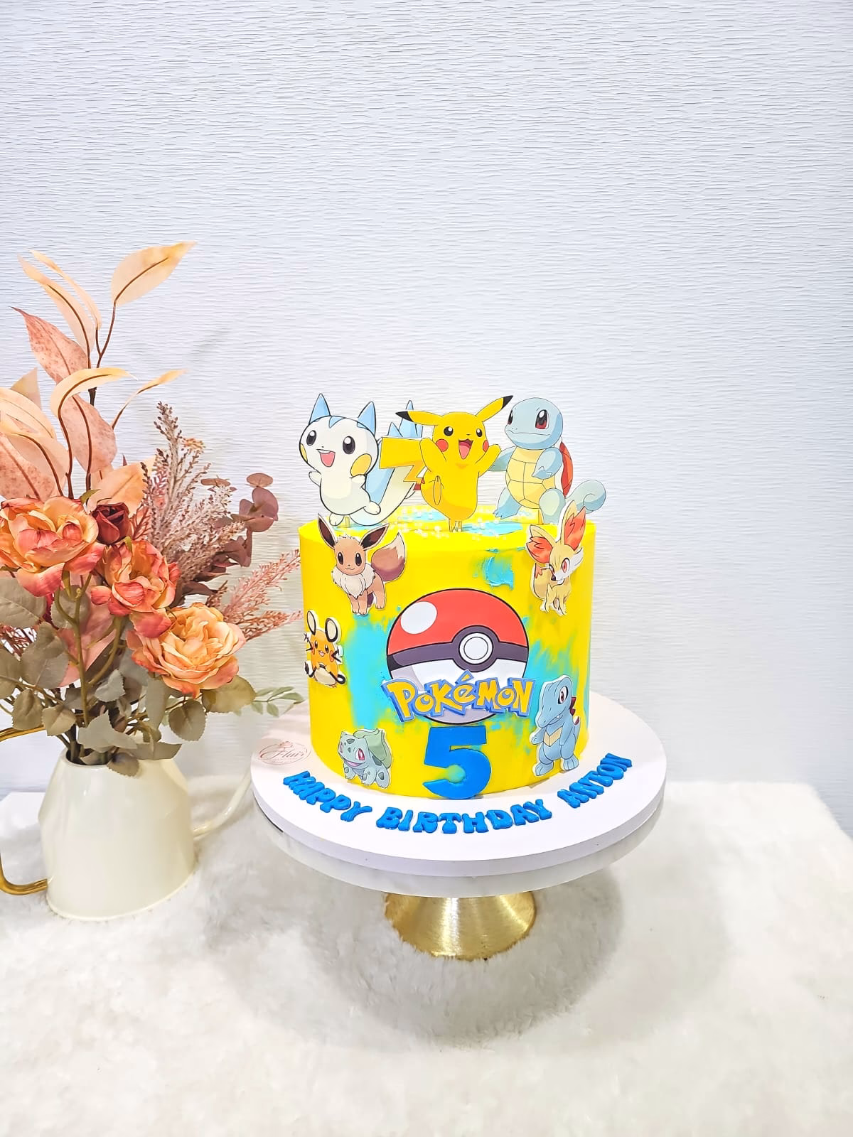 1-Tier Pokemon Cake 4
