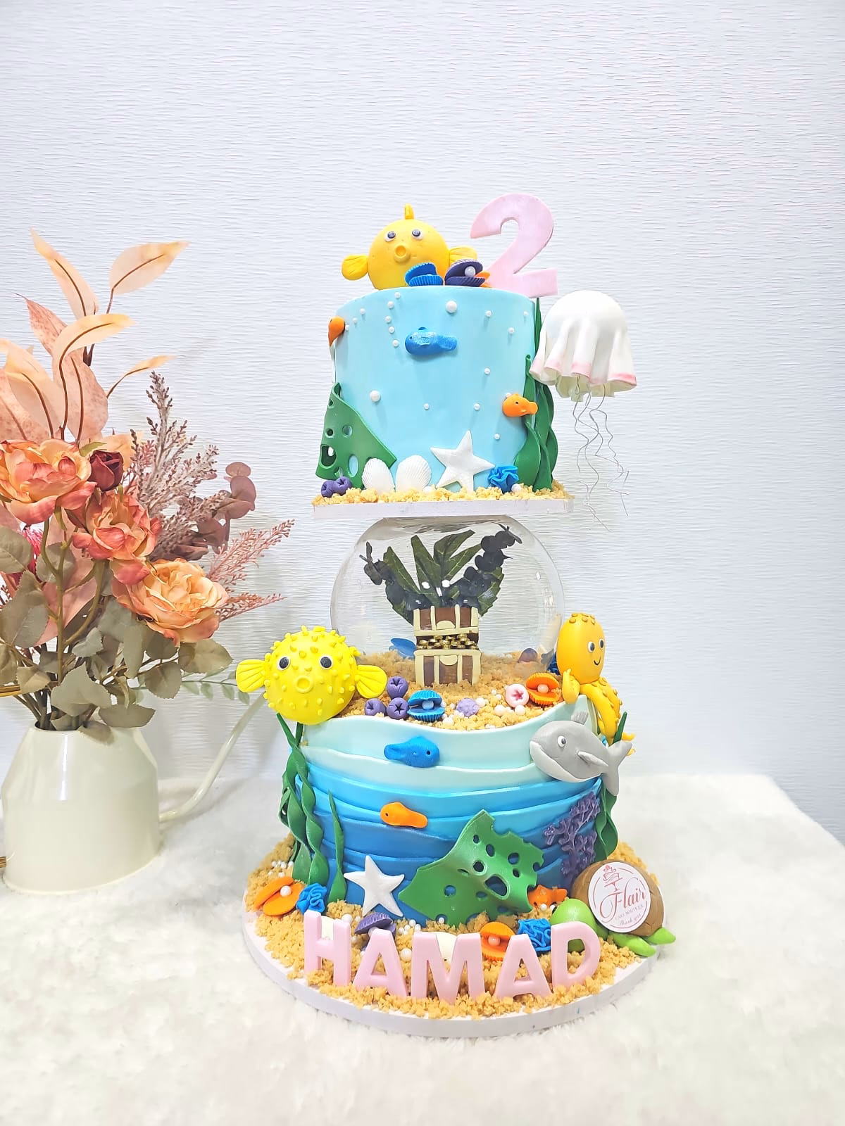 2-Tier Under The Sea Cake