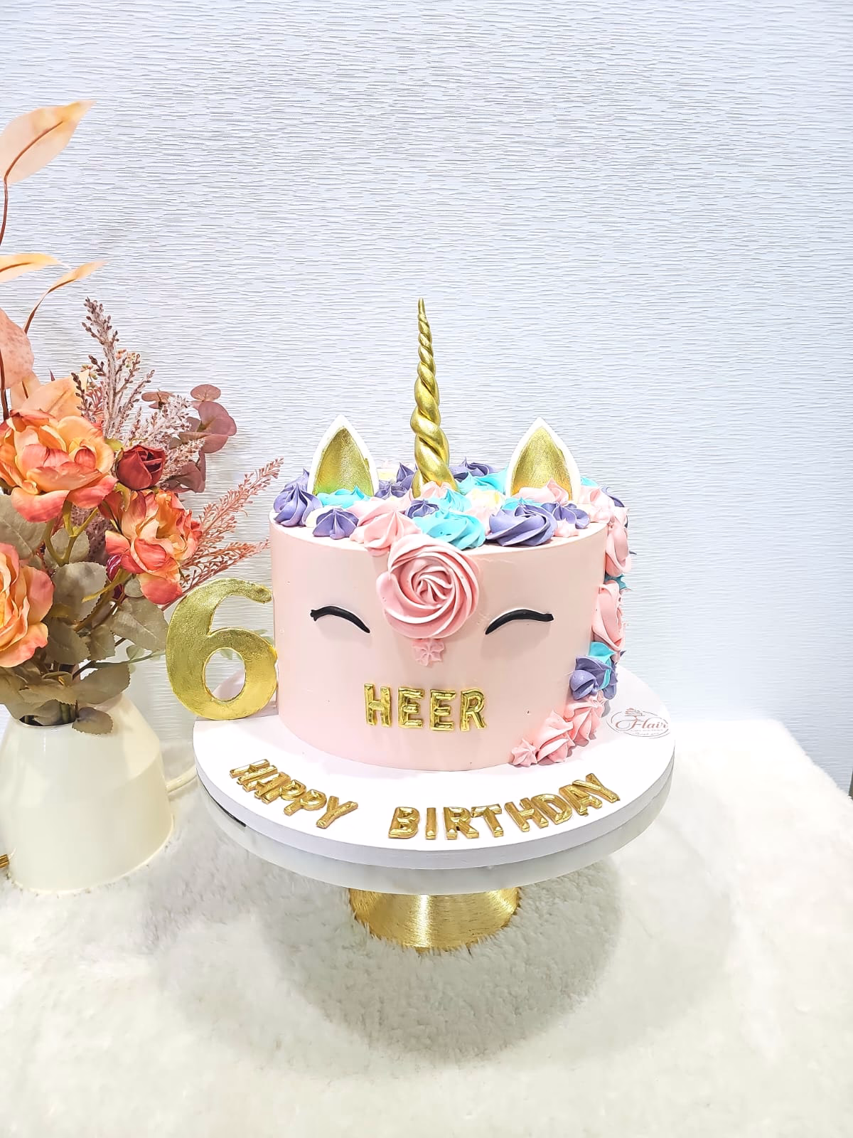 1-Tier Unicorn Cake 7