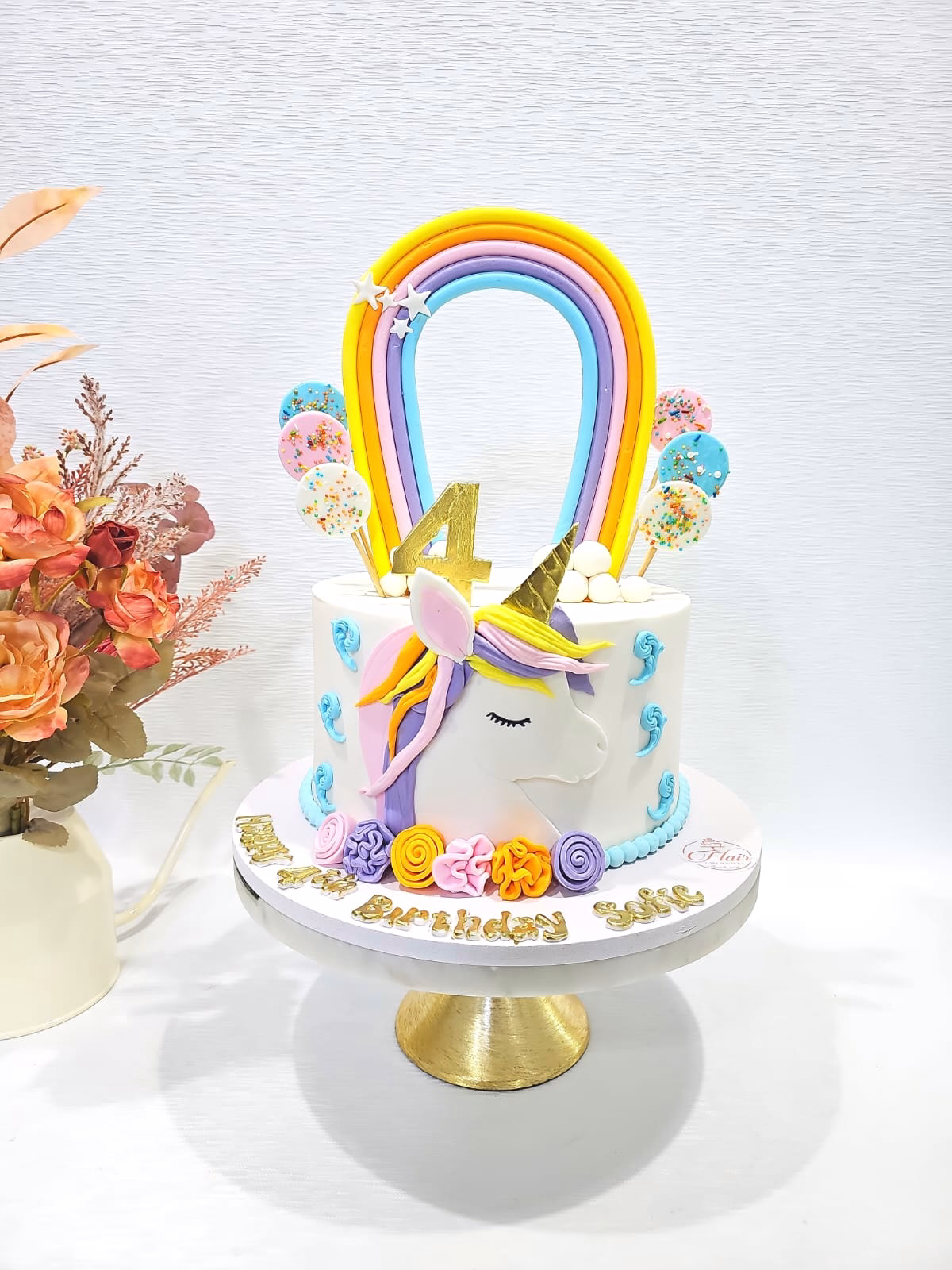 1-Tier Unicorn Cake 6