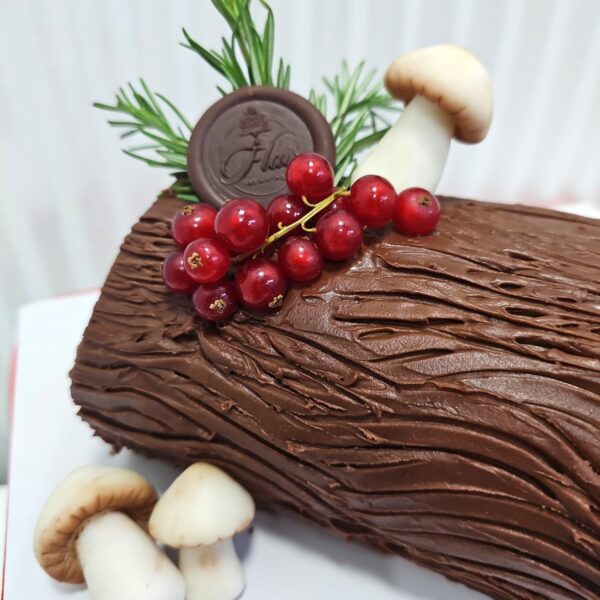 Alternative view of Christmas Yule Log