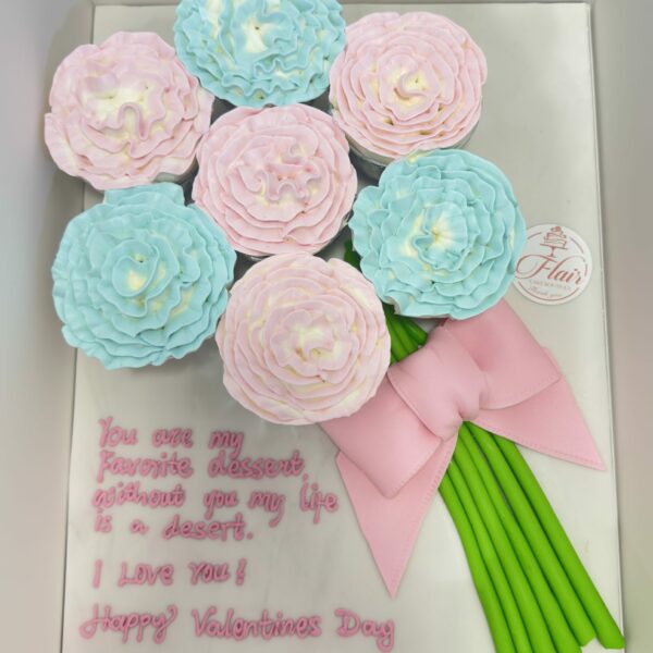 Flowers Bouquet Cupcakes 3
