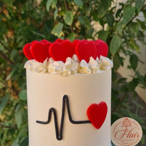 Mini Heart Beat Cake