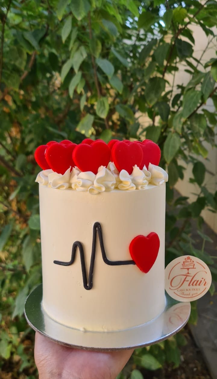Mini Heart Beat Cake