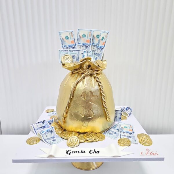 3D Money Bag - Dollar Cake