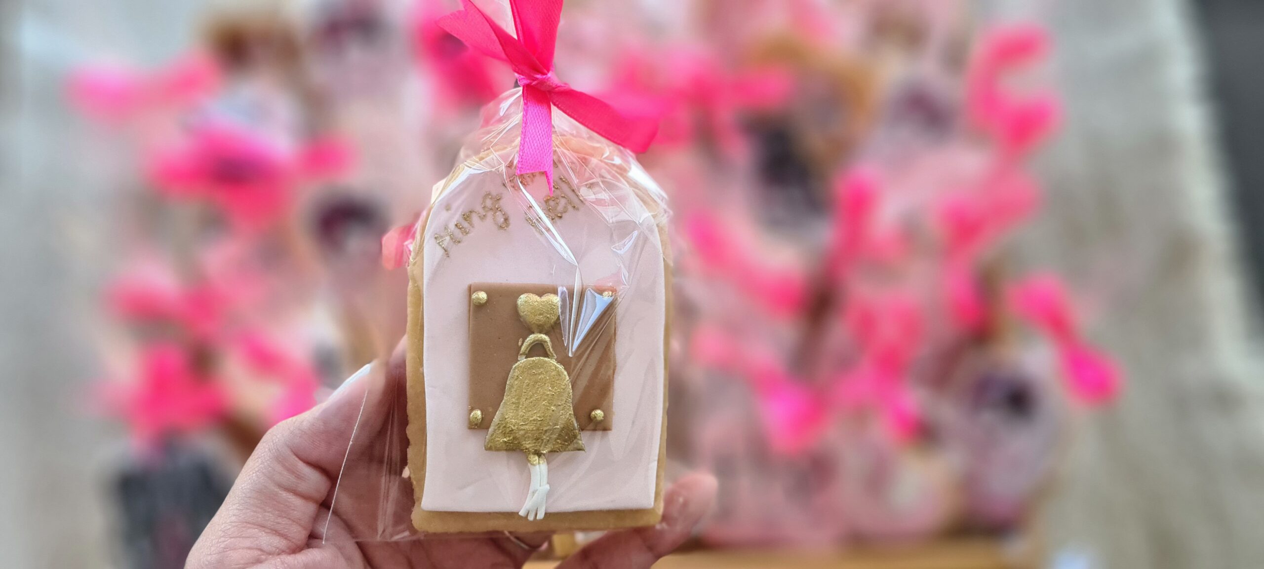 Ring That Bell Cookie - Breast Cancer Awareness