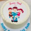 1-Tier Father's Day Cake
