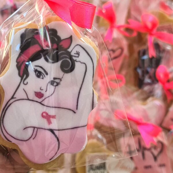 Strong Woman Cookie - Breast Cancer Awareness