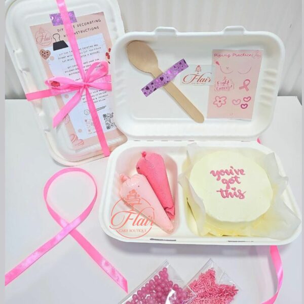 Bento Cake Kit - Breast Cancer Awareness
