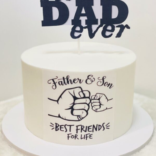 1-Tier Best Dad Ever Cake