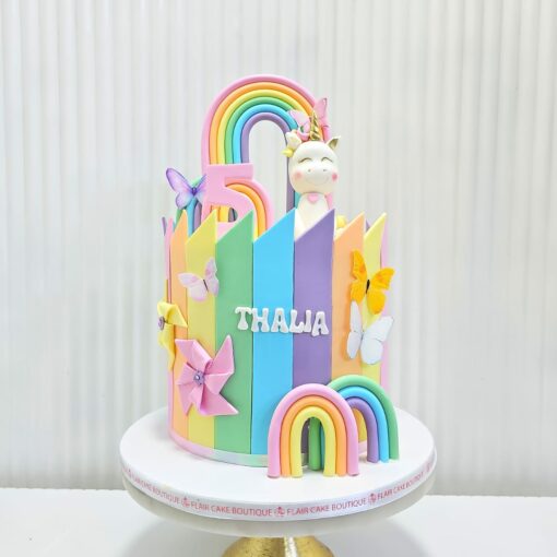 1-Tier Tall Unicorn Cake