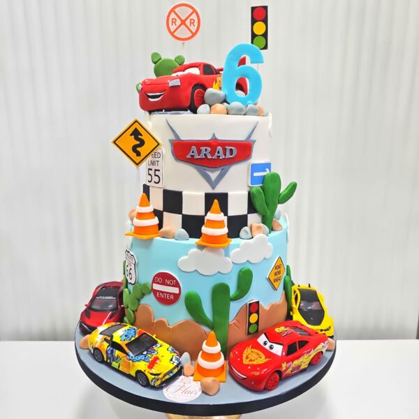 2-Tier Pixar Cars Cake 1