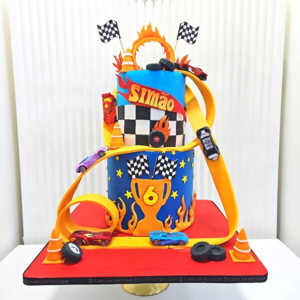 2-Tier Hot Wheels Cake